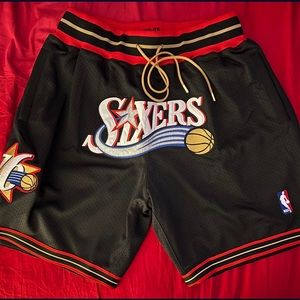 Sixers just don shorts